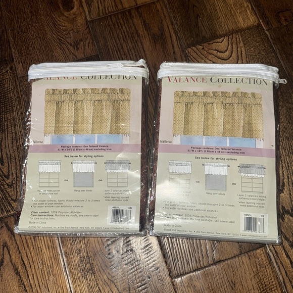 VTG Valance Collection Tailored Valance Curtain in Mallorca - Picture 2 of 2